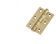 76mm x 50mm Ball Bearing Butt Hinge PVD Brass per single 3.60